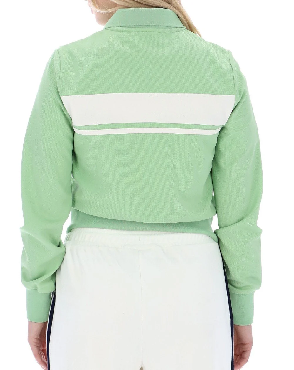 Sergio Tacchini Miss Masters Track Top Green/Gardenia - Image 3