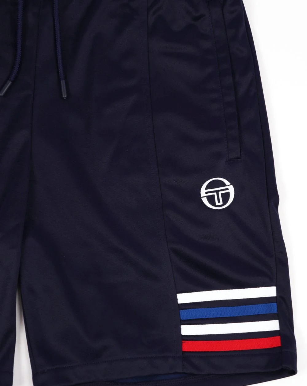 Sergio Tacchini Multi Stripe Shorts Navy Blue - Image 4