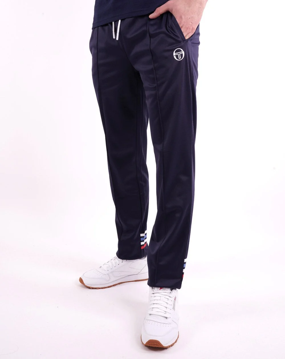 Sergio Tacchini Multi Stripe Track Pants Navy Blue