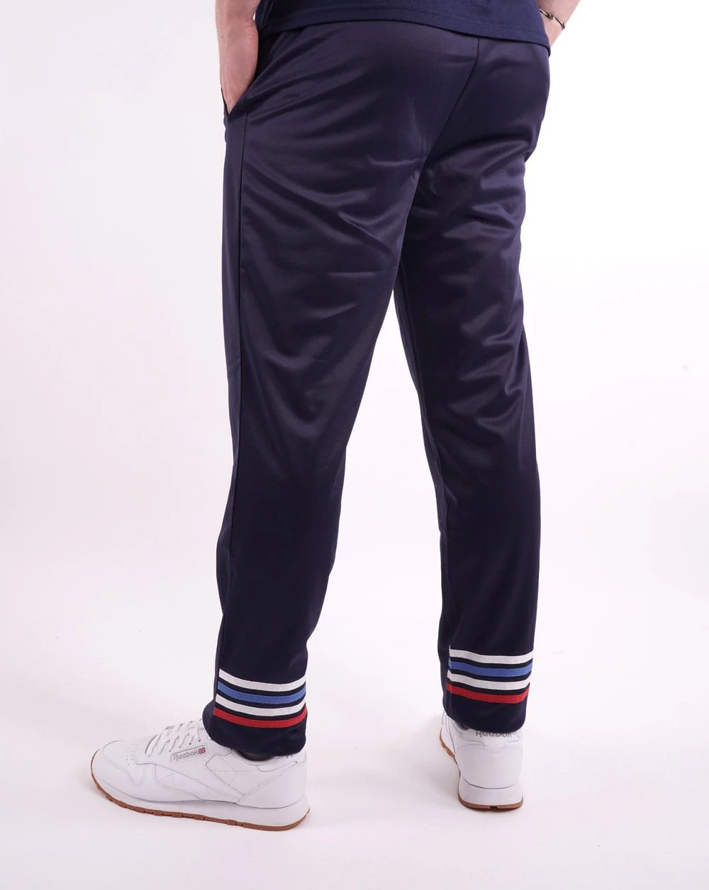 Sergio Tacchini Multi Stripe Track Pants Navy Blue - Image 2