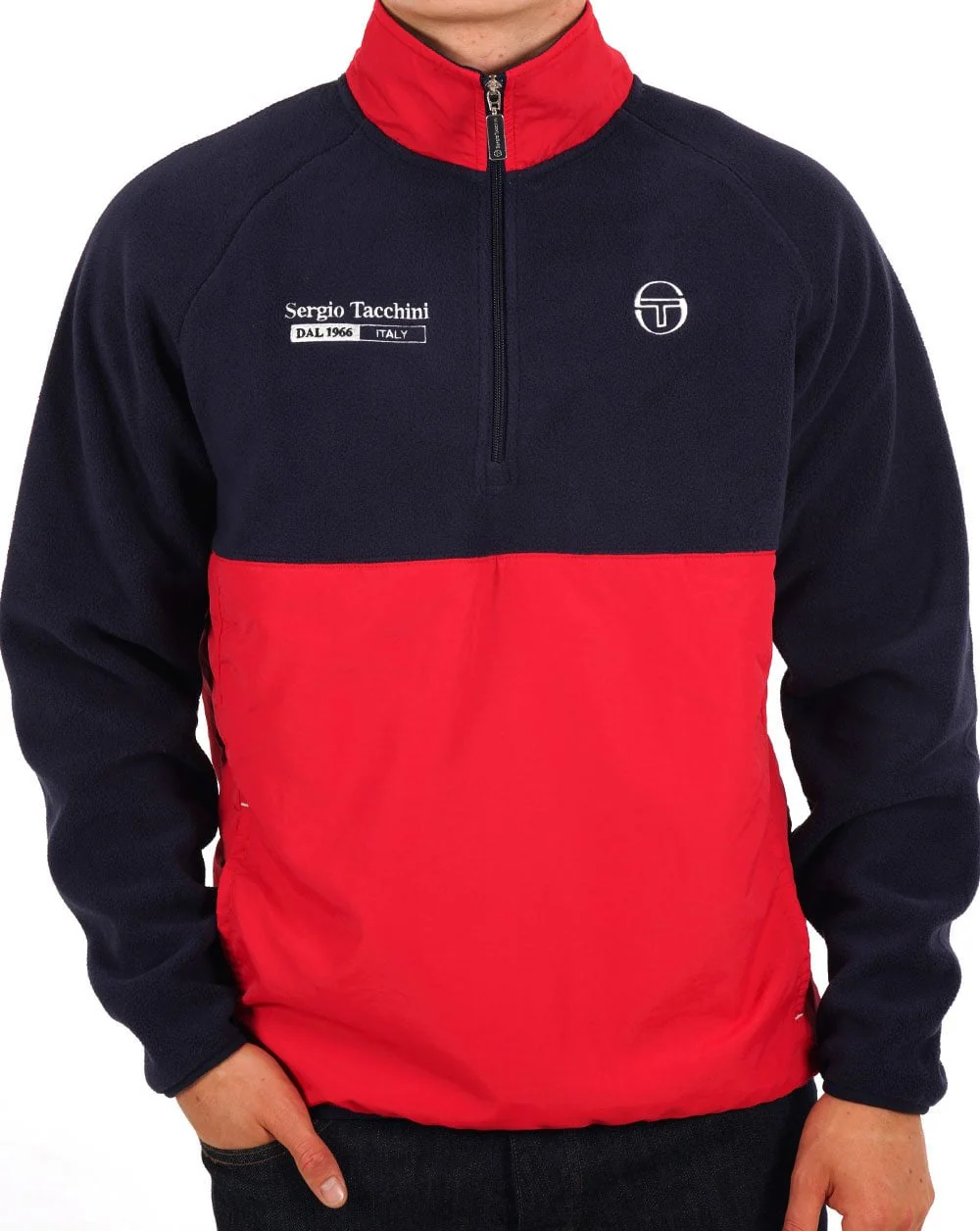 Sergio Tacchini Nello Polar Fleece Navy Blue/Dark Red