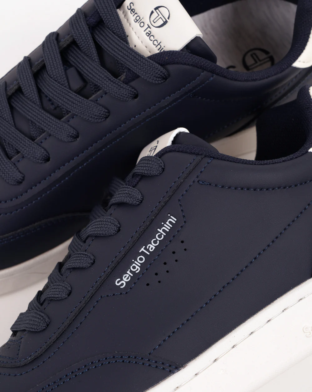 Sergio Tacchini New Action LTX Trainers Navy/Gardenia - Image 3