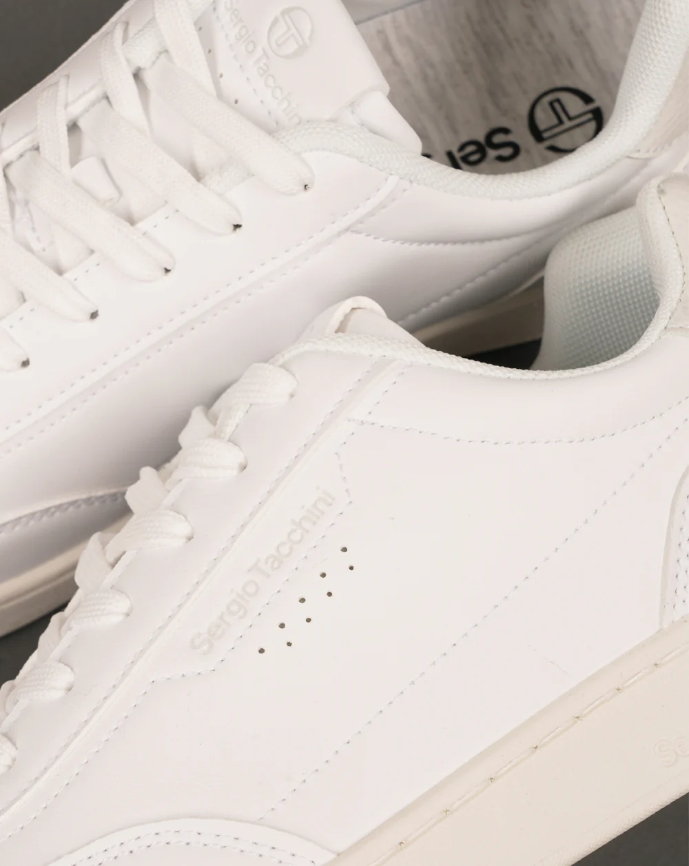 Sergio Tacchini New Action LTX Trainers Total White - Image 3