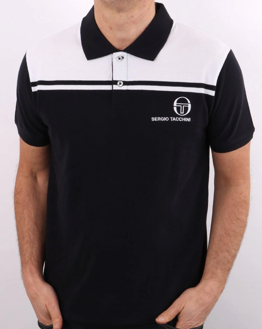 Sergio Tacchini New Young Line Polo Shirt Navy/White