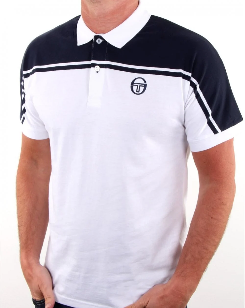 Sergio Tacchini New Young Line Polo Shirt White/Navy