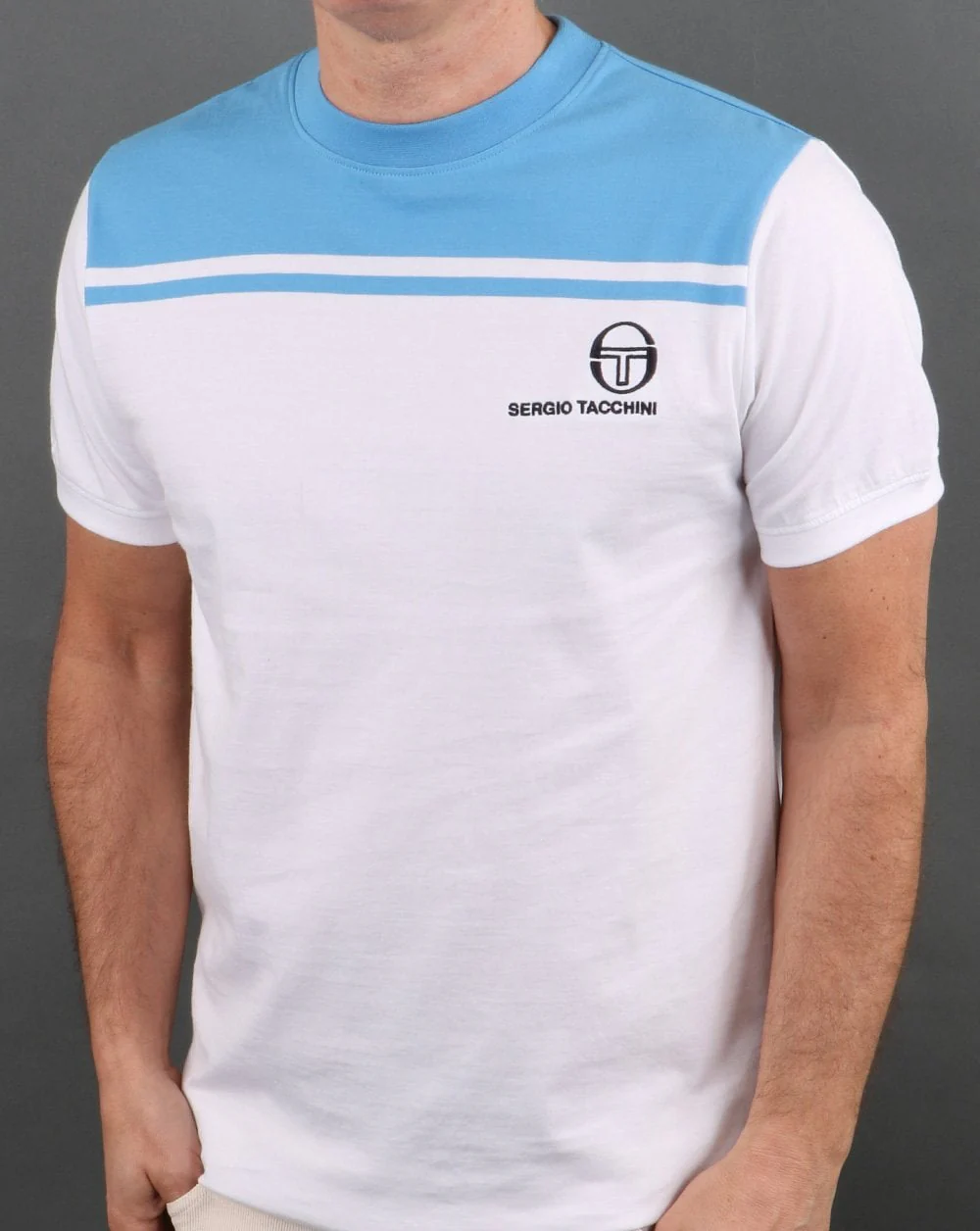 Sergio Tacchini New Young Line T Shirt White/Blue