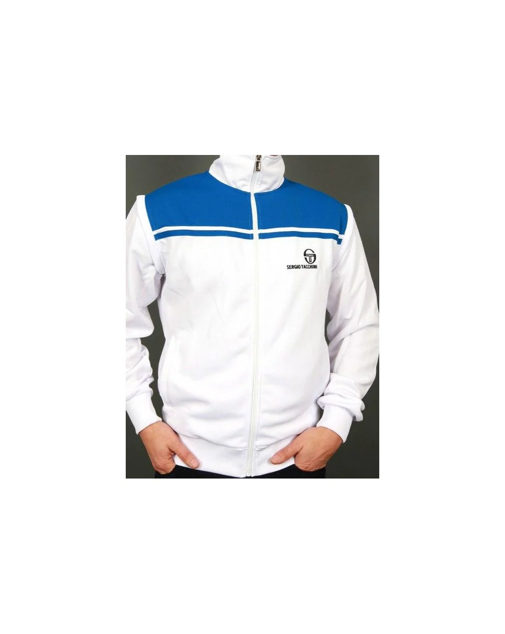 Sergio Tacchini New Young Line Track Top White/royal Blue