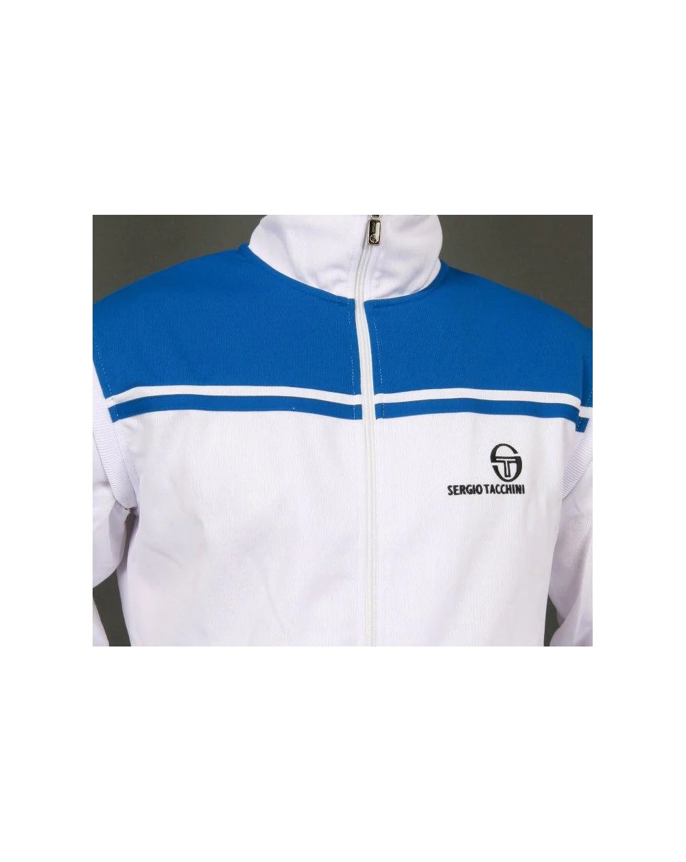 Sergio Tacchini New Young Line Track Top White/royal Blue - Image 2