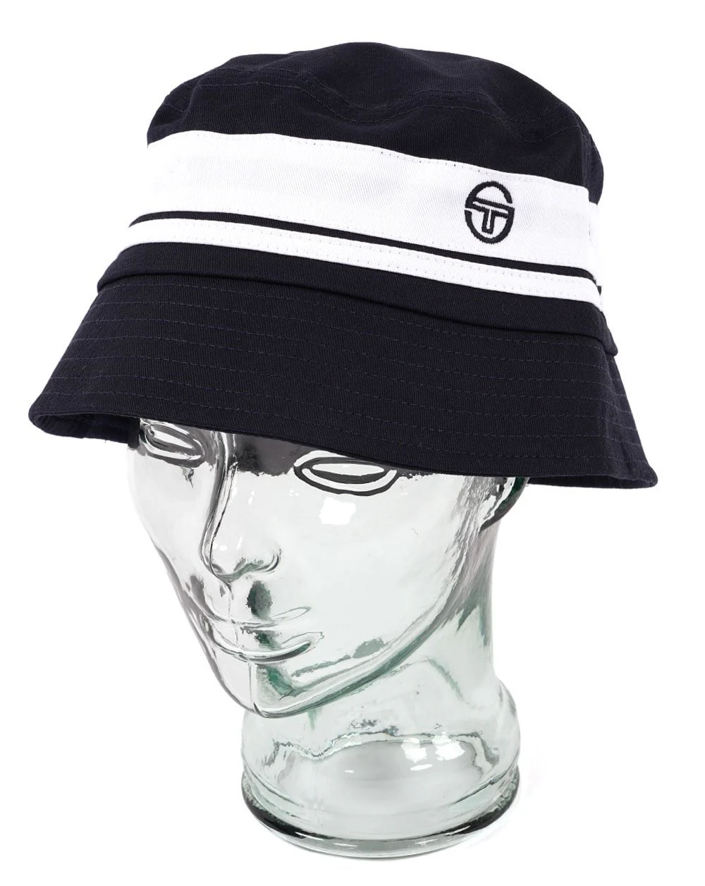 Sergio Tacchini Newsford Bucket Hat Navy Blue/Gardenia
