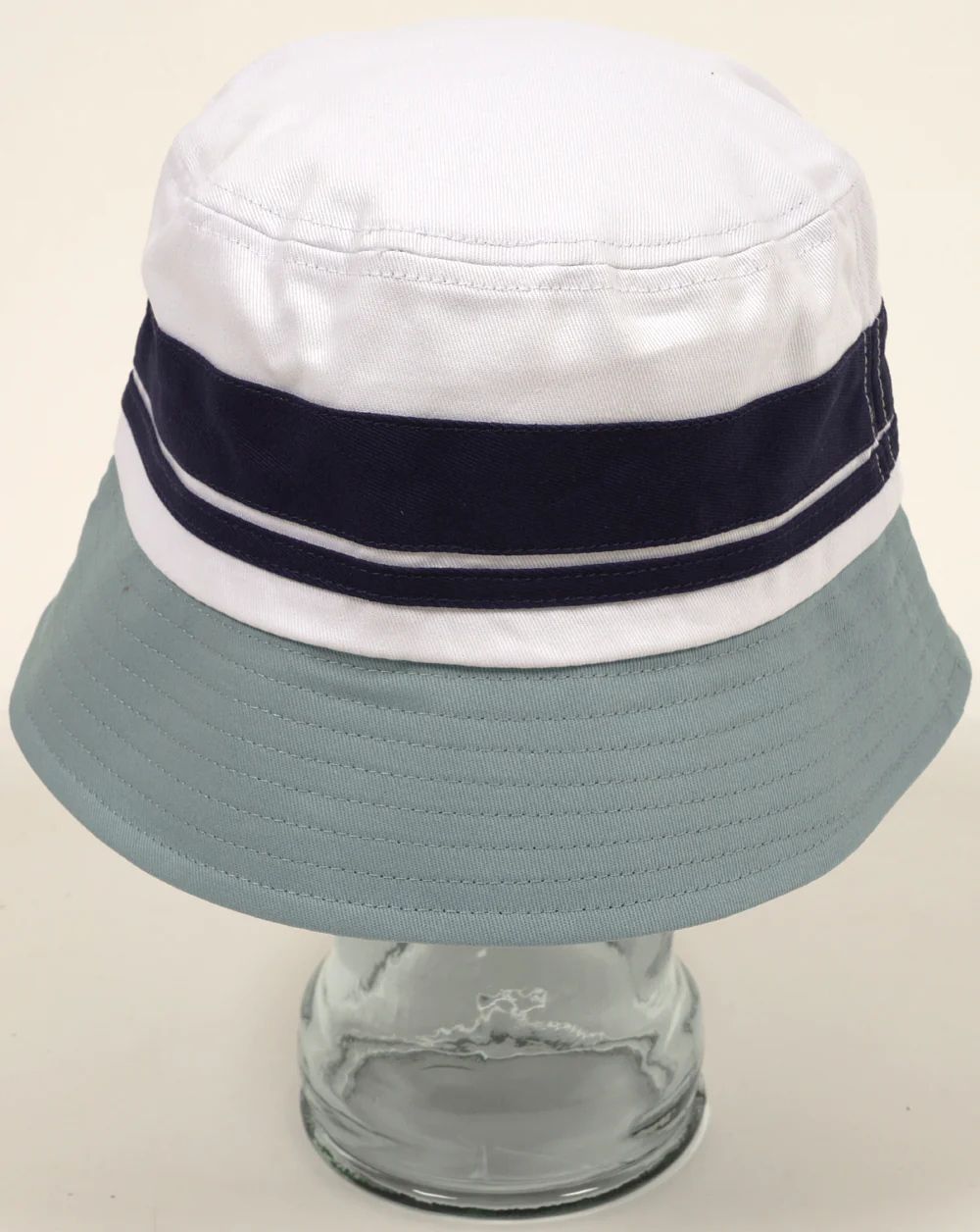 Sergio Tacchini Newsford Bucket Hat White/Navy/Lead - Image 3