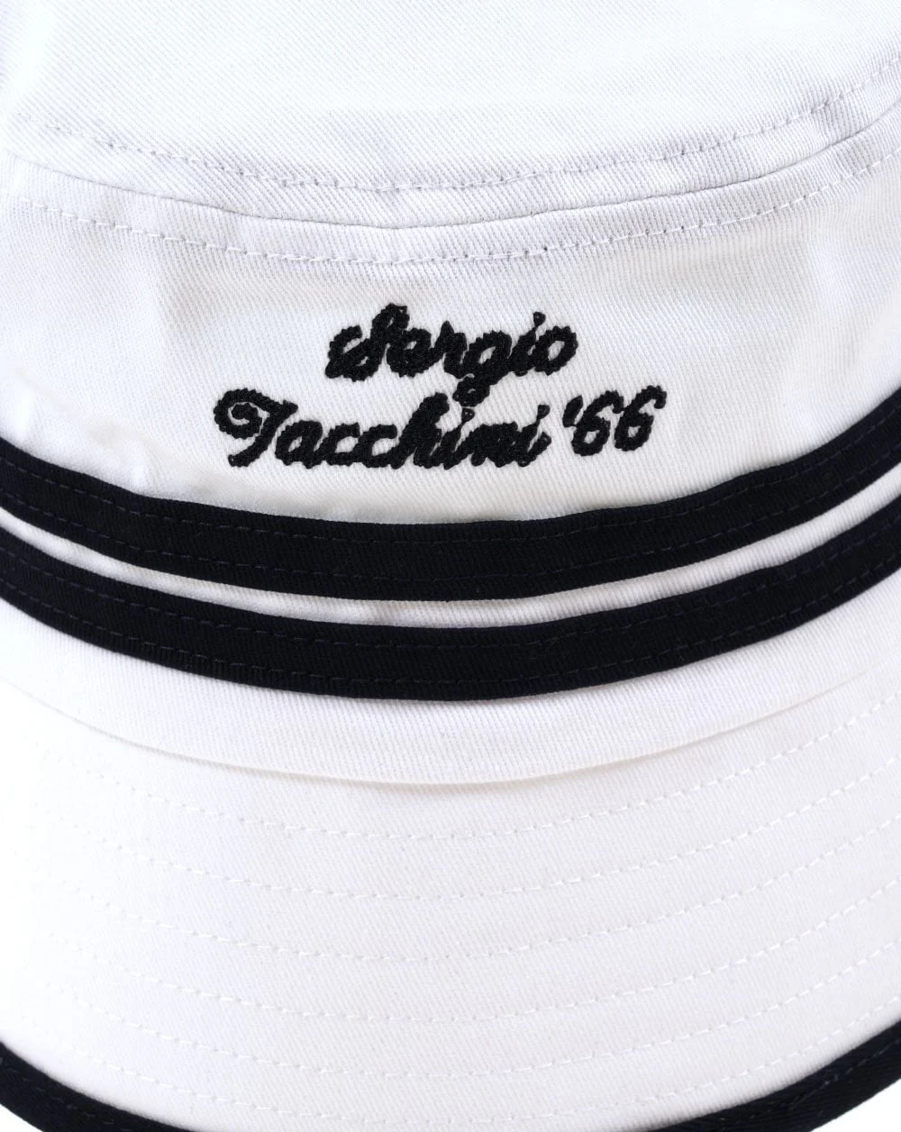 Sergio Tacchini Newton Bucket Hat White/Navy Blue - Image 2