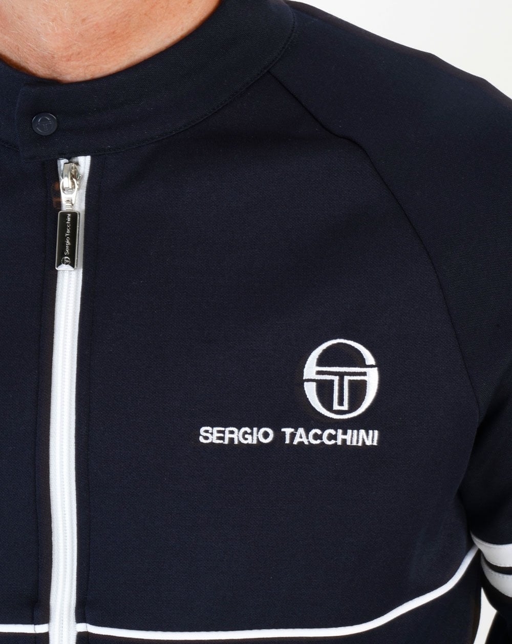 Sergio Tacchini Orion B Track Top Navy/White - Image 3