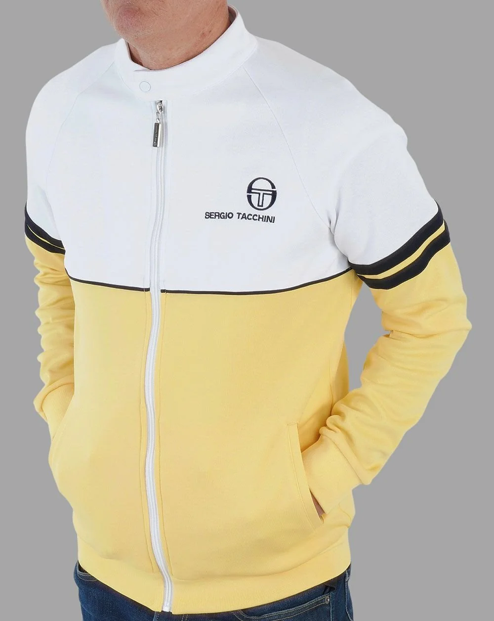 Sergio Tacchini Orion B Track Top Yellow/White - Image 2