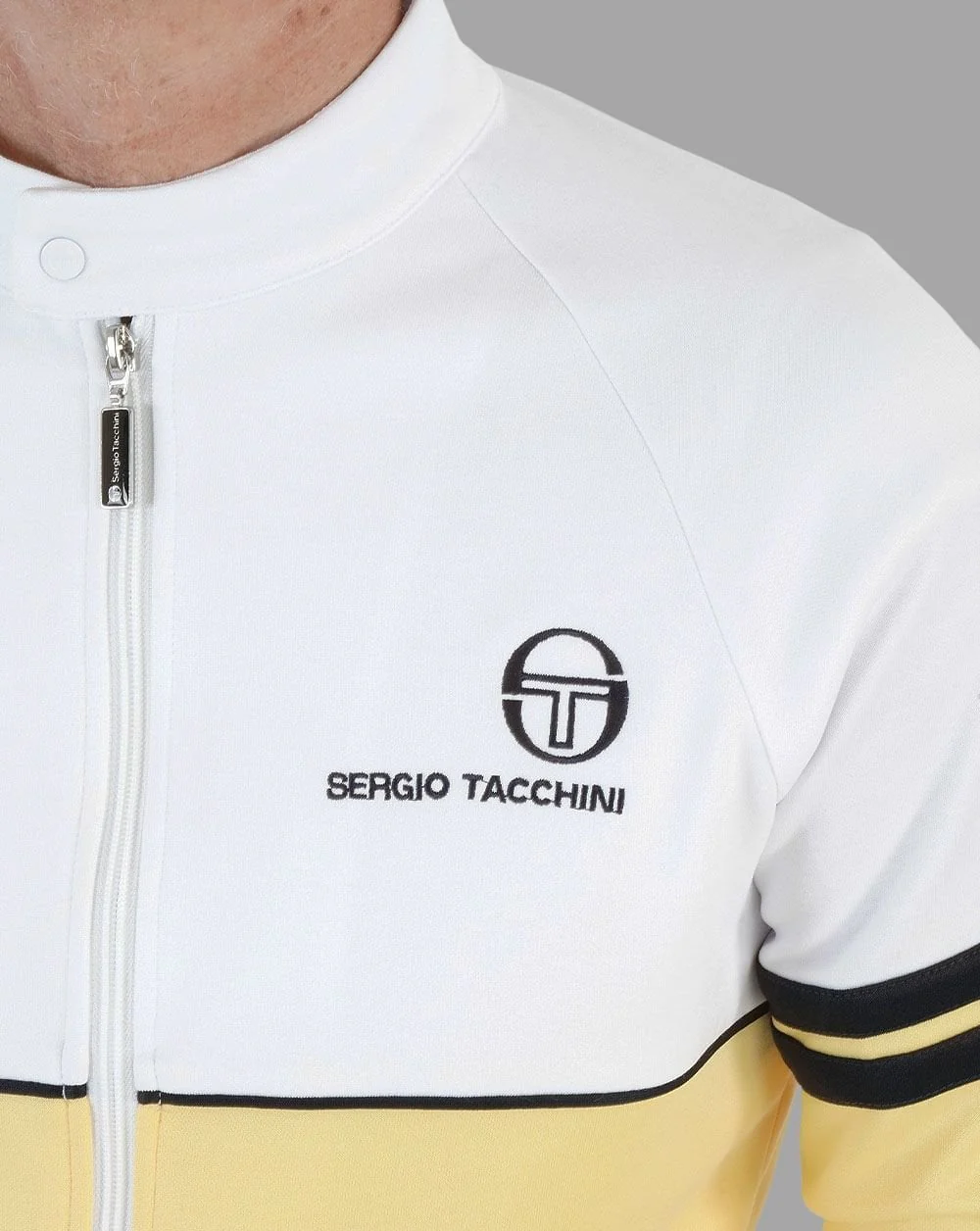 Sergio Tacchini Orion B Track Top Yellow/White - Image 3