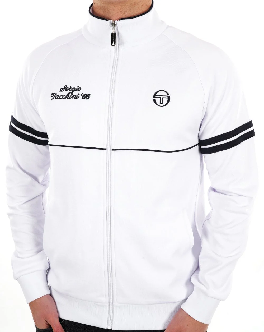 Sergio Tacchini Orion Davis Track Top White Navy