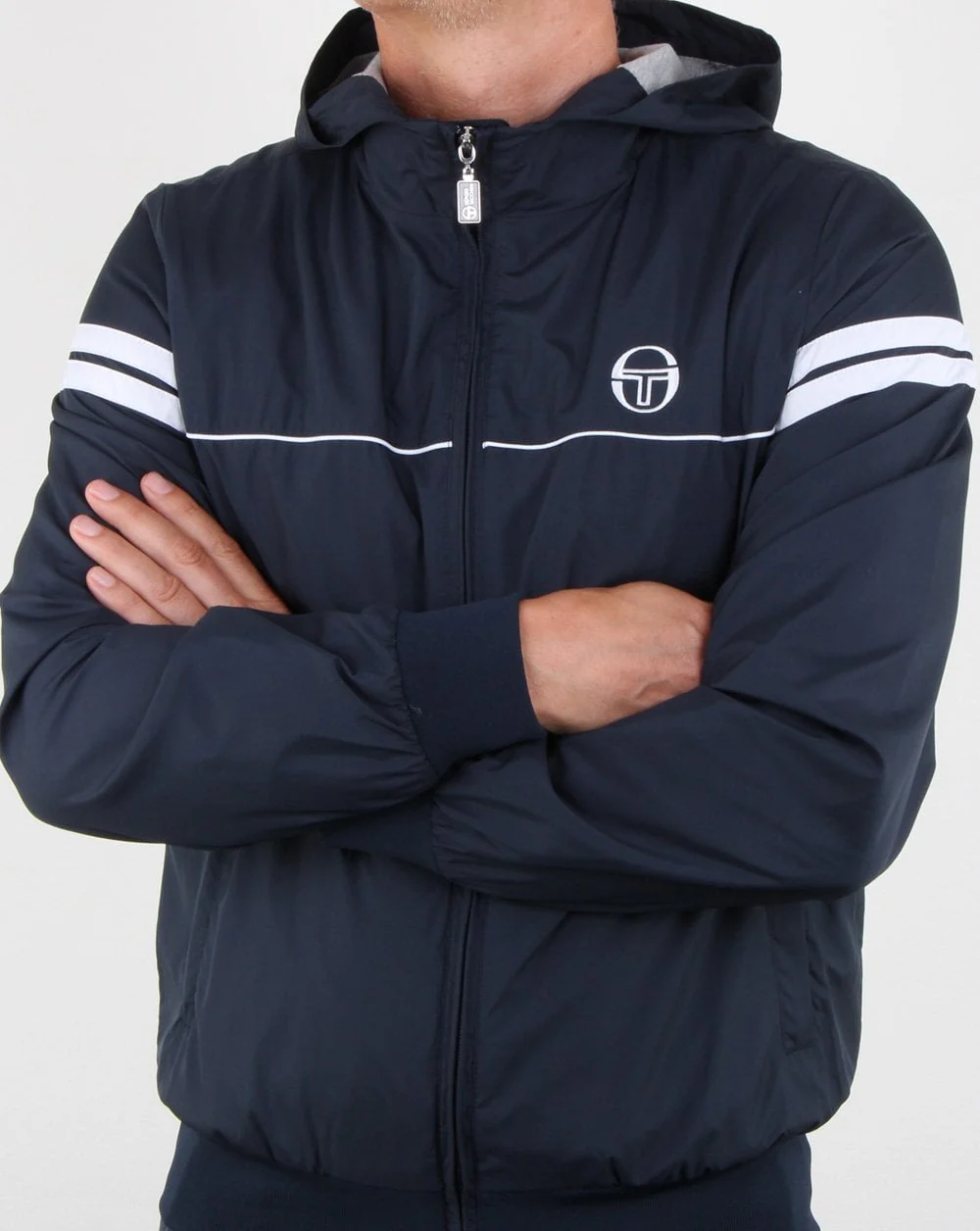 Sergio Tacchini Orion Hooded Jacket Navy - Image 4