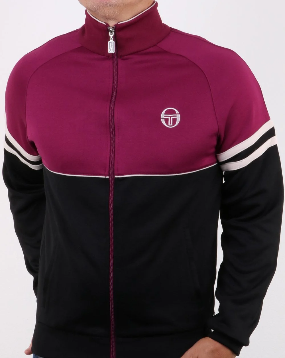 Sergio Tacchini Orion Track Top Black/Purple