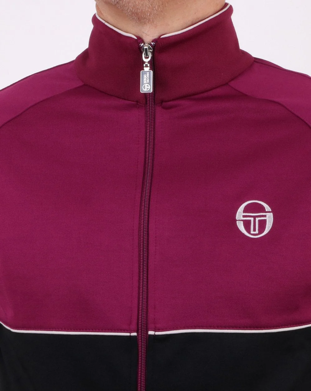 Sergio Tacchini Orion Track Top Black/Purple - Image 3