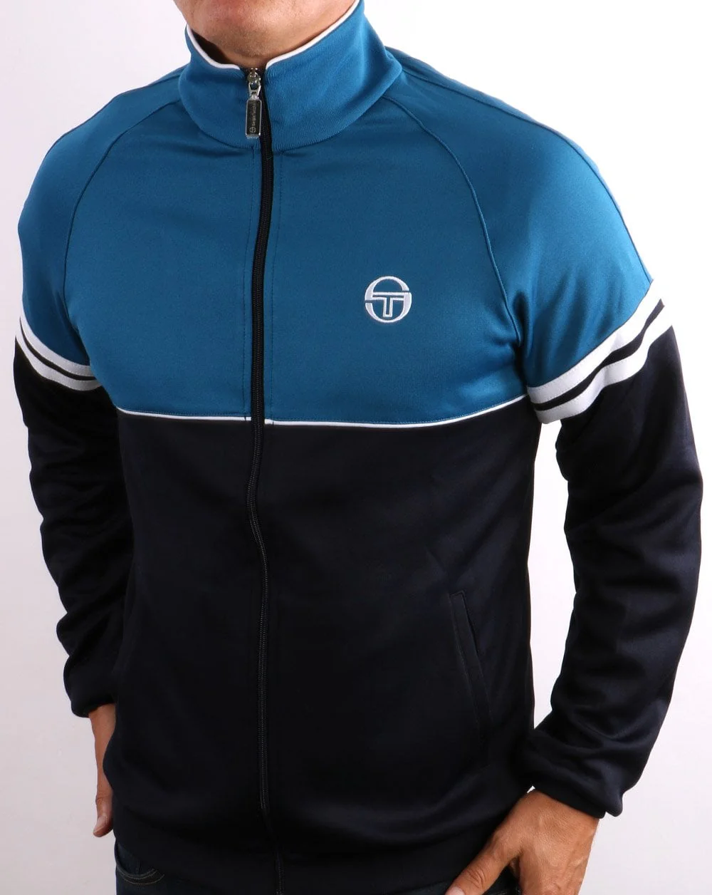 Sergio Tacchini Orion Track Top Blue/Navy - Image 3