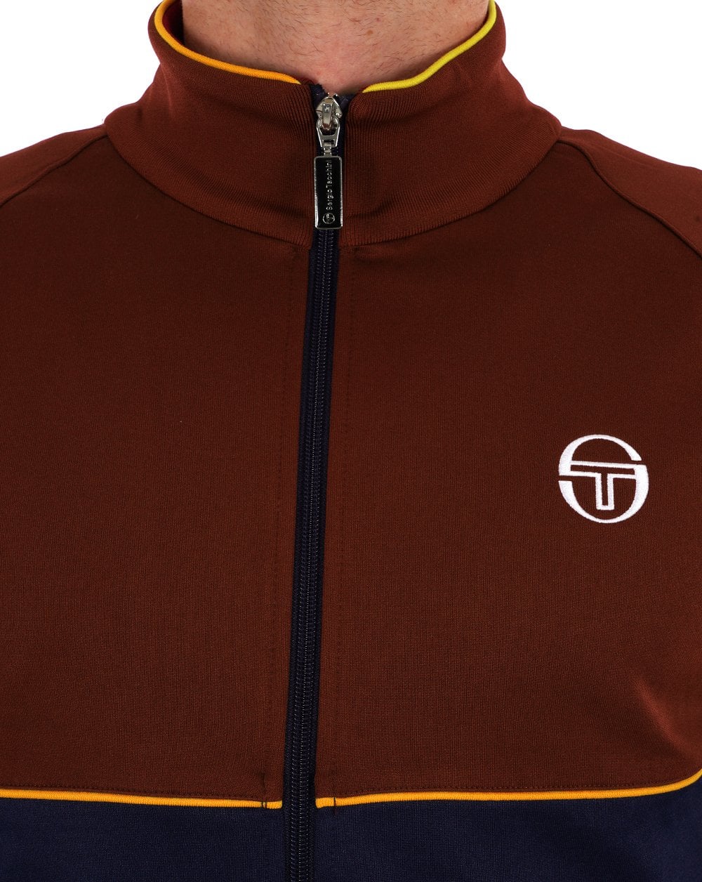 Sergio Tacchini Orion Track Top Claret Navy -Gold - Image 4