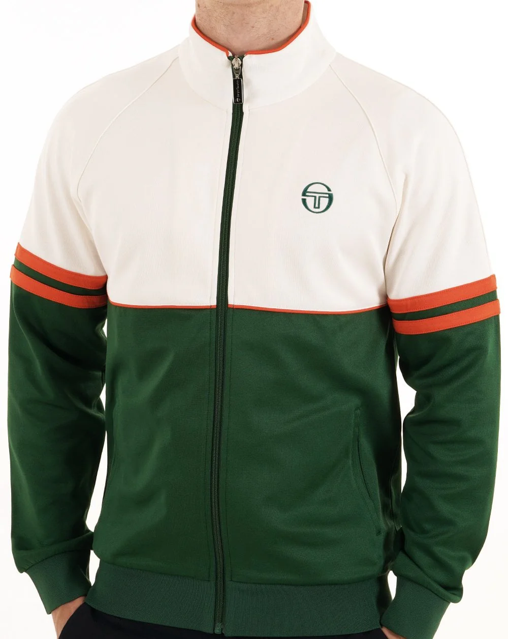 Sergio Tacchini Orion Track Top Gardenia/Green