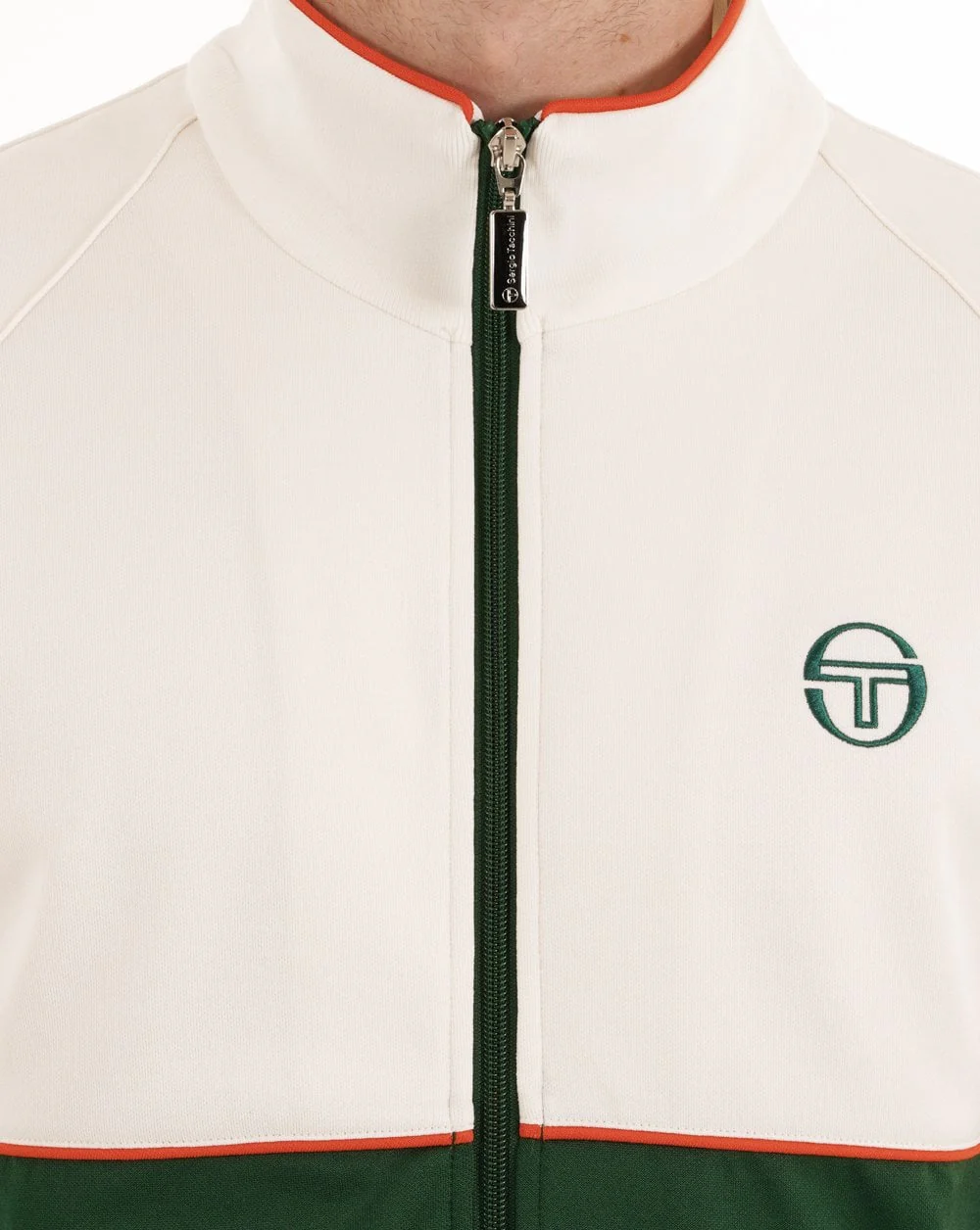 Sergio Tacchini Orion Track Top Gardenia/Green - Image 3