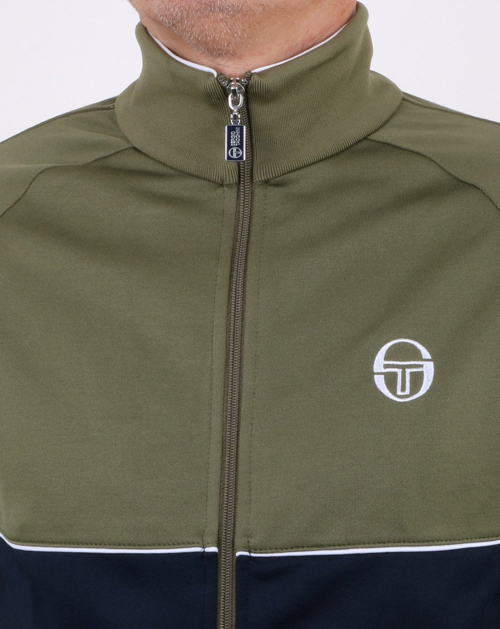 Sergio Tacchini Orion Track Top Navy/Olive - Image 2