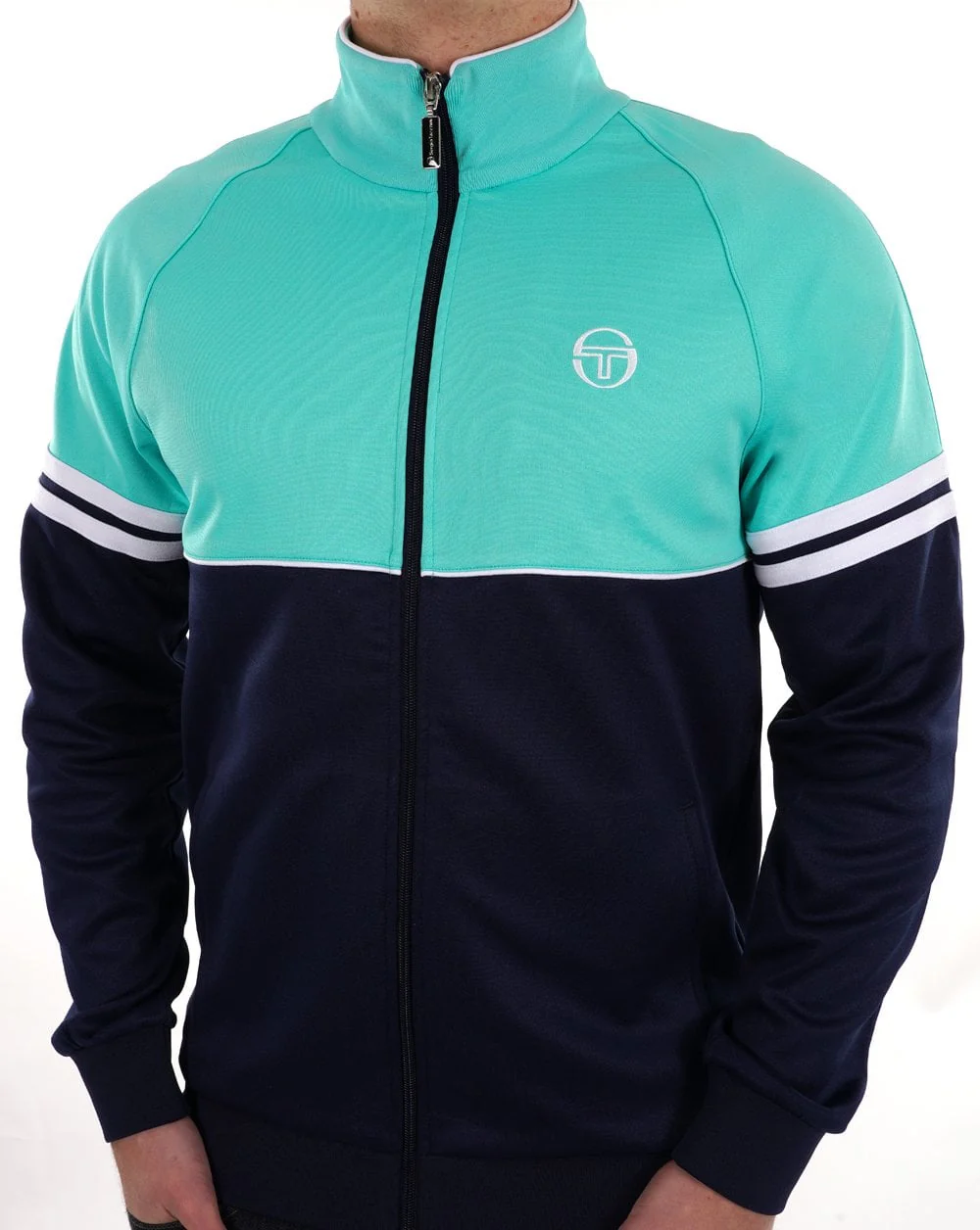 Sergio Tacchini Orion Track Top Pool Blue Navy - Image 3