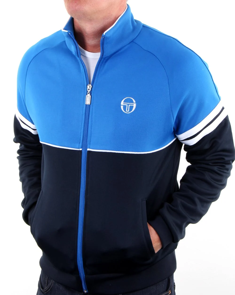 Sergio Tacchini Orion Track Top Royal/Navy - Image 2