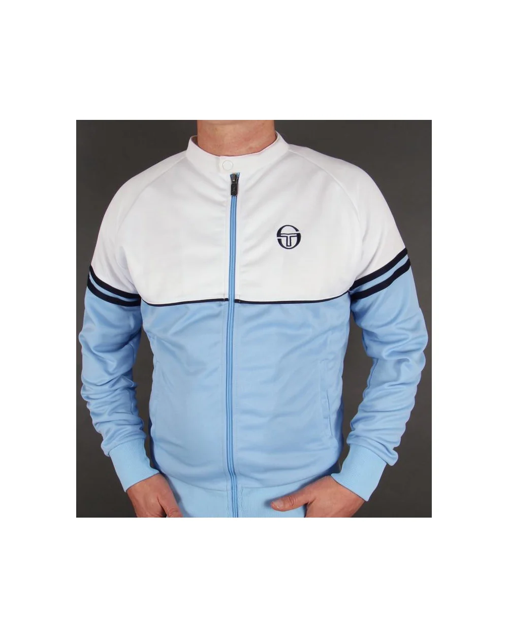 Sergio Tacchini Orion Track Top Sky Blue/white
