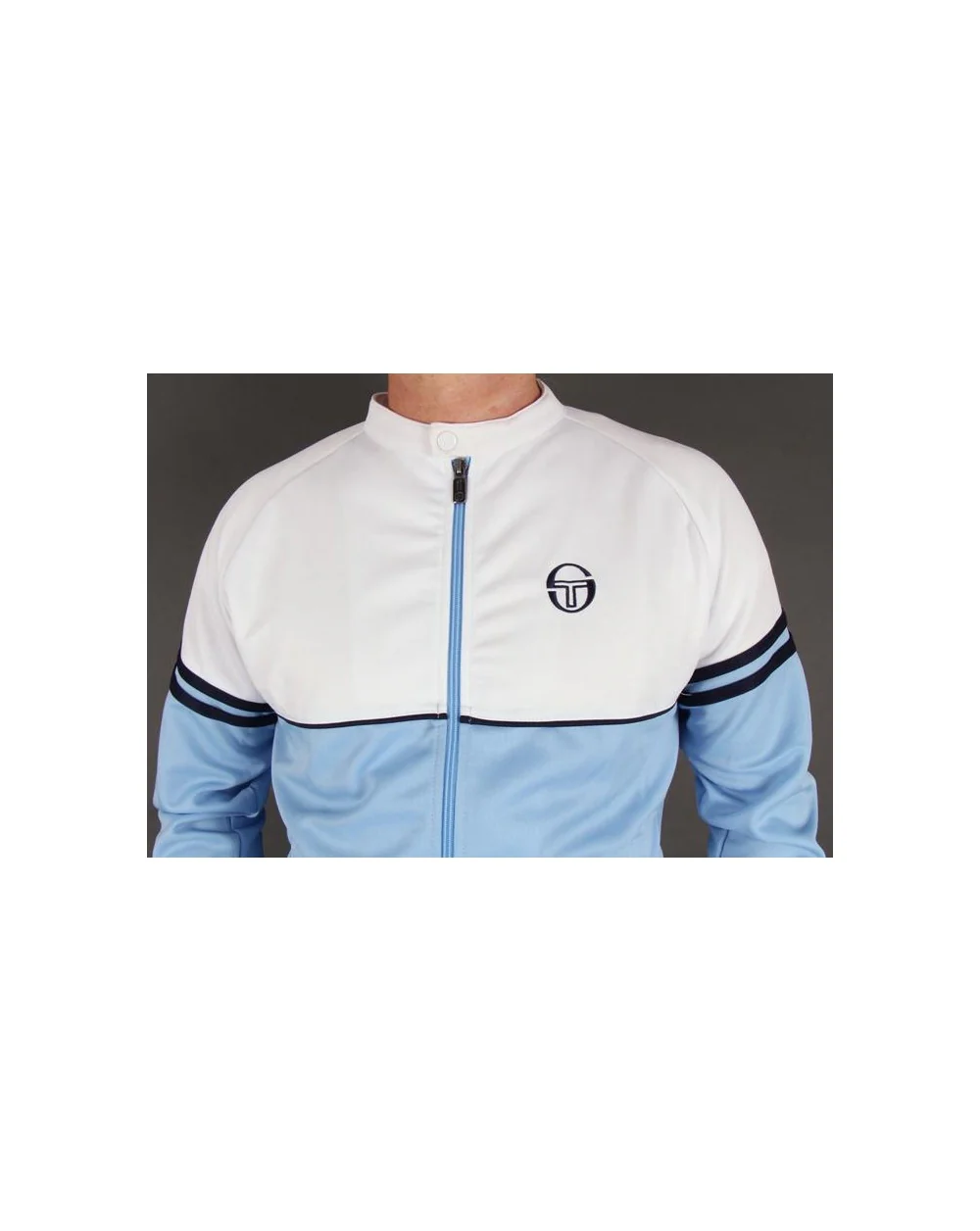 Sergio Tacchini Orion Track Top Sky Blue/white - Image 2