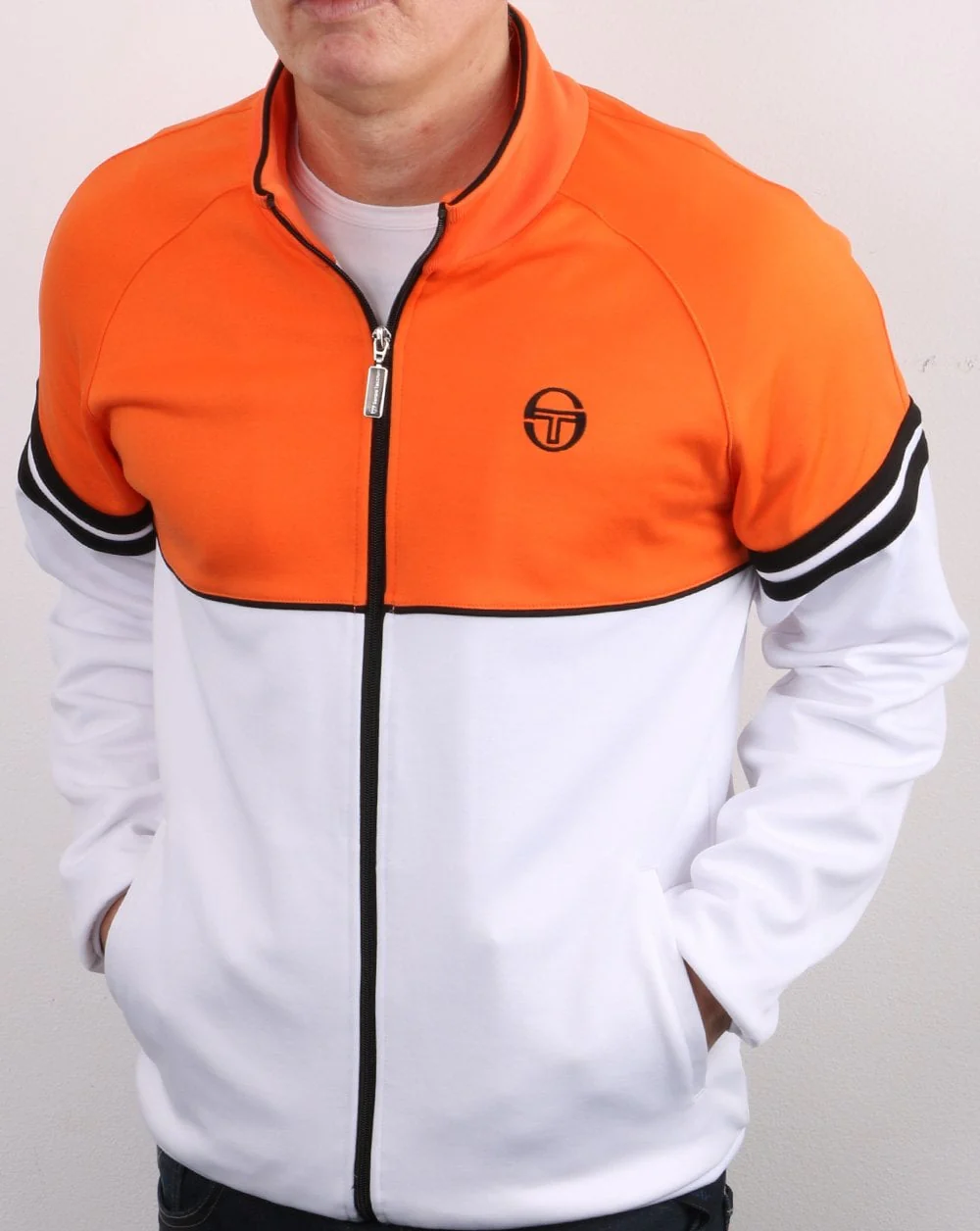 Sergio Tacchini Orion Track Top White/Orange