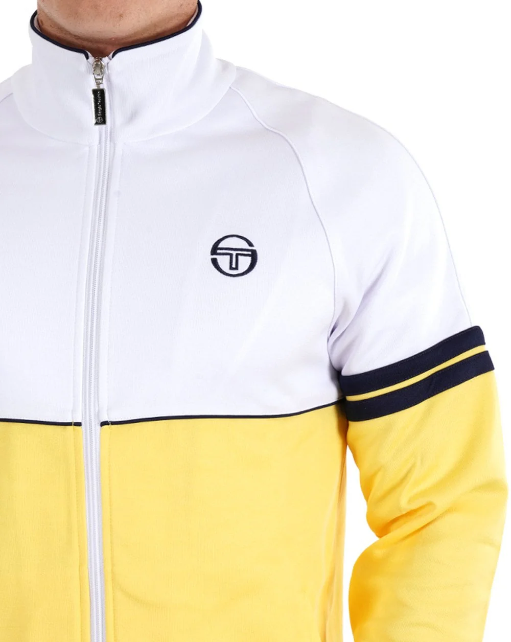 Sergio Tacchini Orion Track Top Yellow/White - Image 2