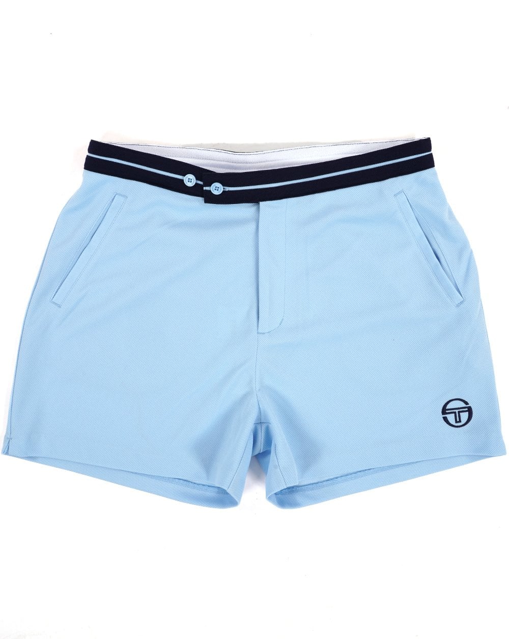 Sergio Tacchini Otello Tennis Shorts Sky Blue/Navy