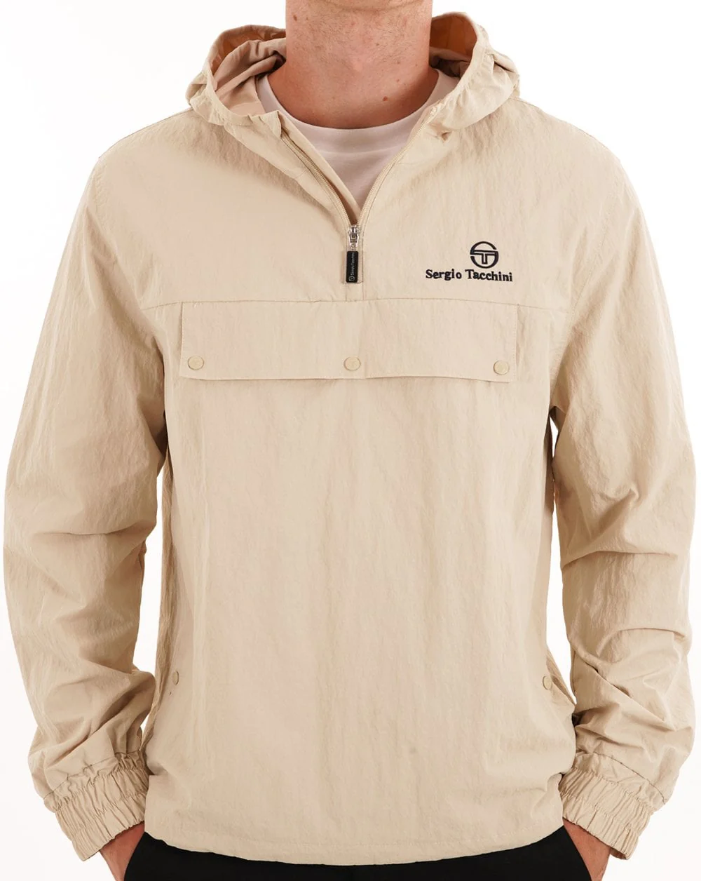 Sergio Tacchini Overhead Jacket Oatmeal - Image 2