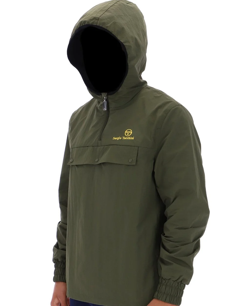 Sergio Tacchini Overhead Jacket Olive - Image 2