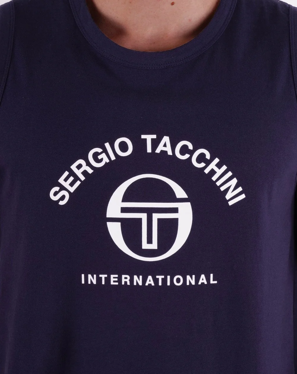 Sergio Tacchini Paquino Vest Navy Blue - Image 2