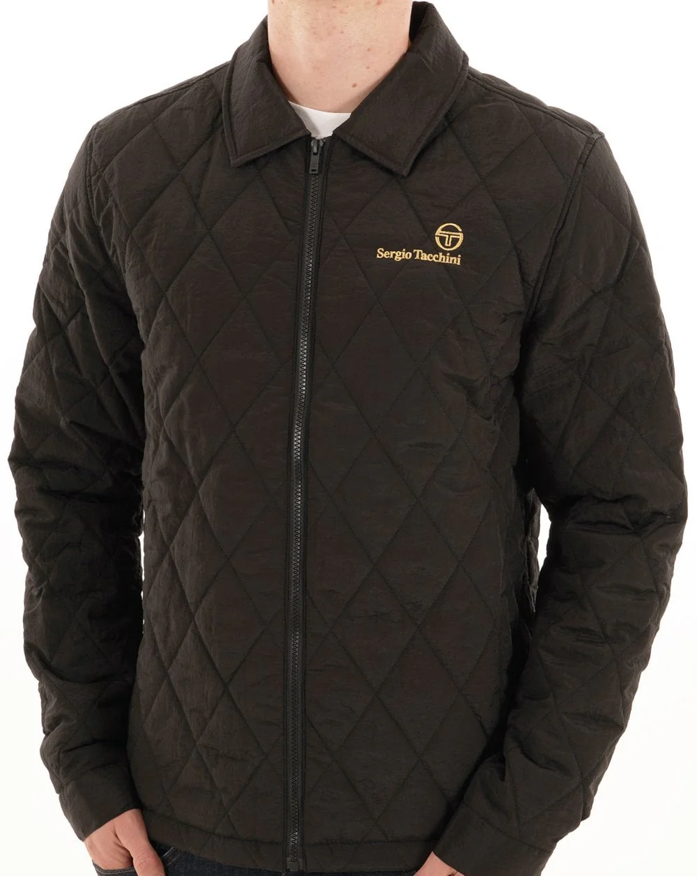 Sergio Tacchini Piola Quilted Shacket Black - Image 3