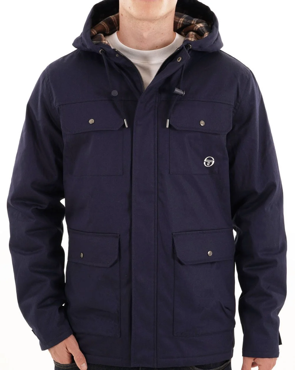 Sergio Tacchini Quilted Jacket Navy Blue - Image 4