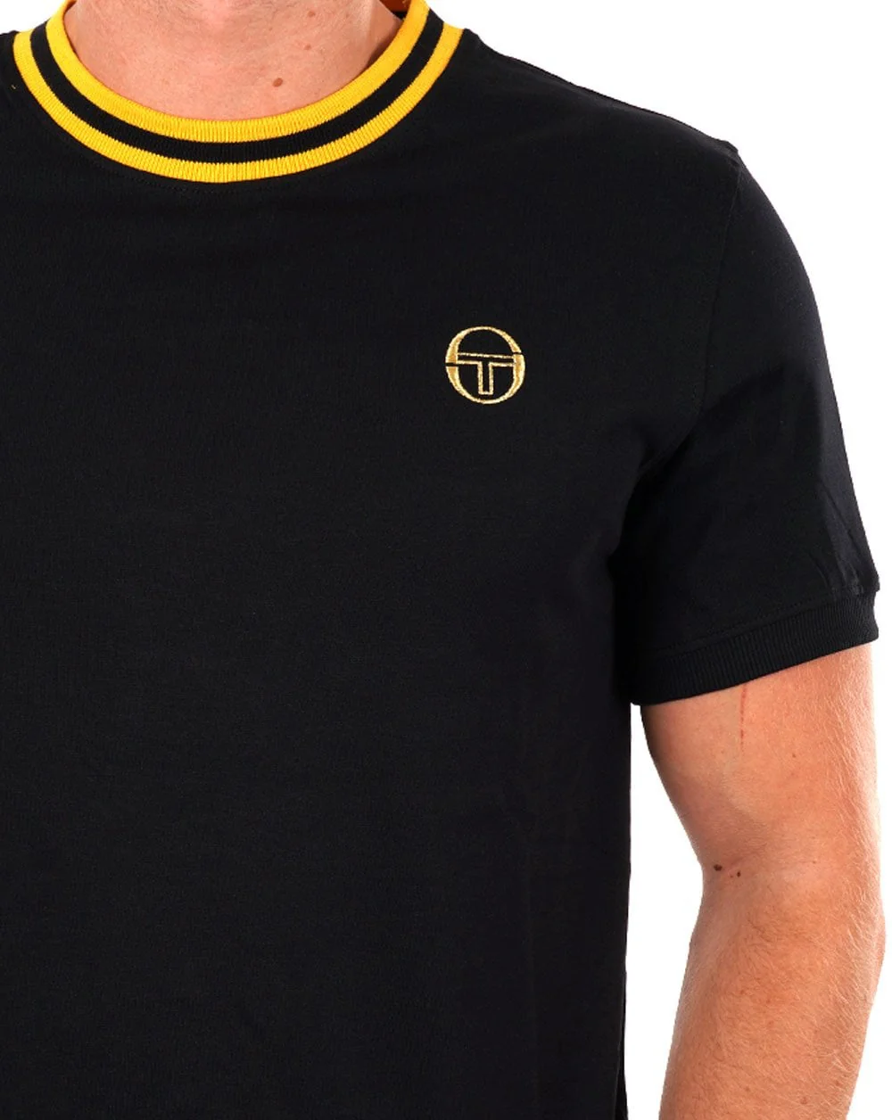 Sergio Tacchini Rainer T Shirt Black - Image 2
