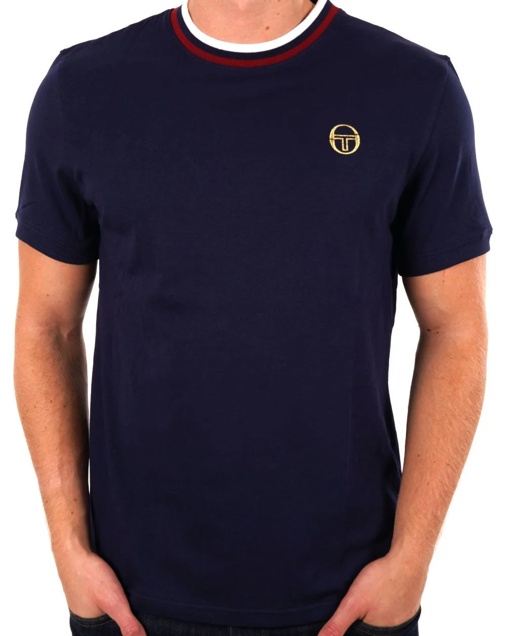 Sergio Tacchini Rainer T Shirt Navy Blue
