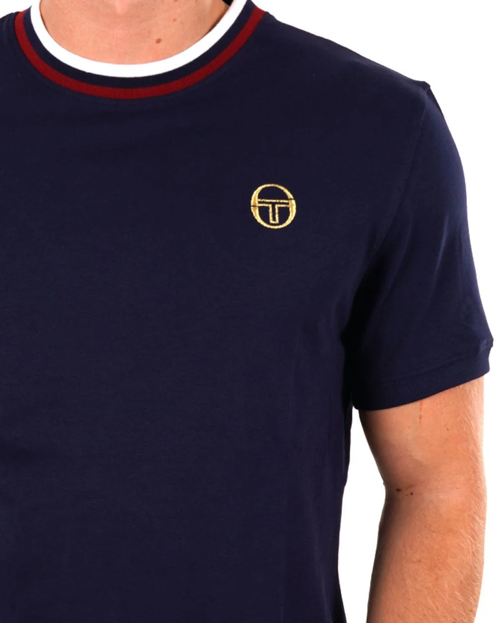 Sergio Tacchini Rainer T Shirt Navy Blue - Image 2