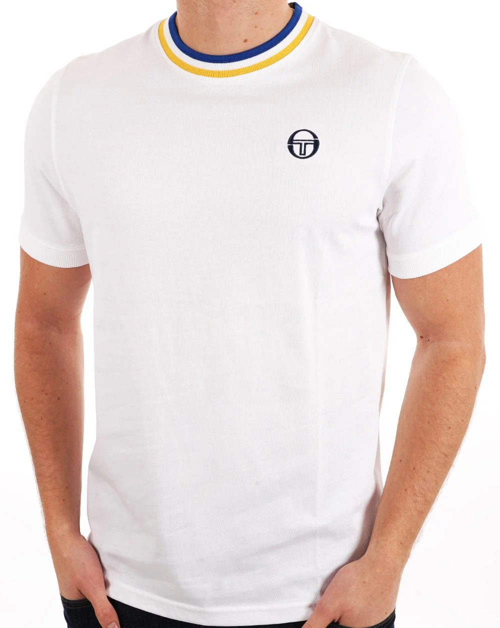 Sergio Tacchini Rainer T Shirt White - Image 2