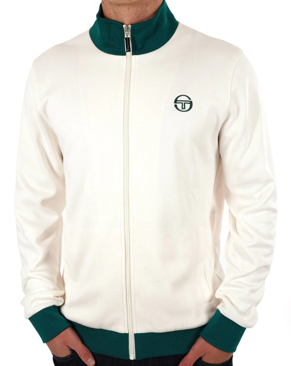 Sergio Tacchini Retro Track Top Gardenia Green