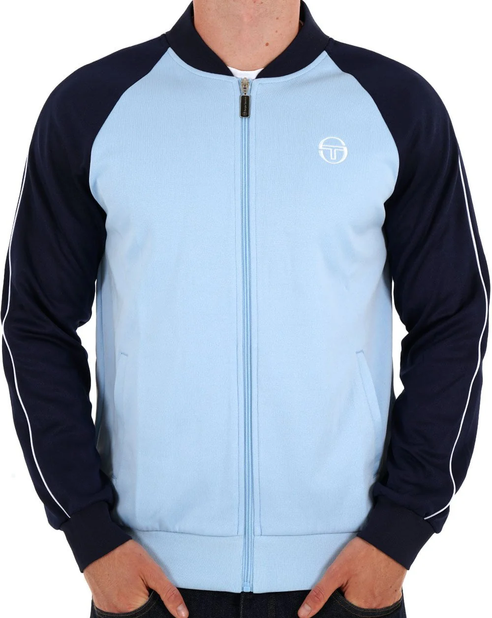 Sergio Tacchini Retro Track Top Sky Navy - Image 4