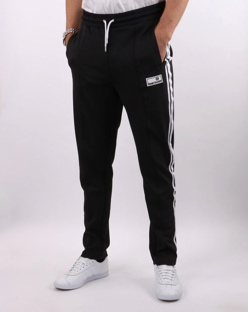 Sergio Tacchini Saluzzo Track Pants Charcoal