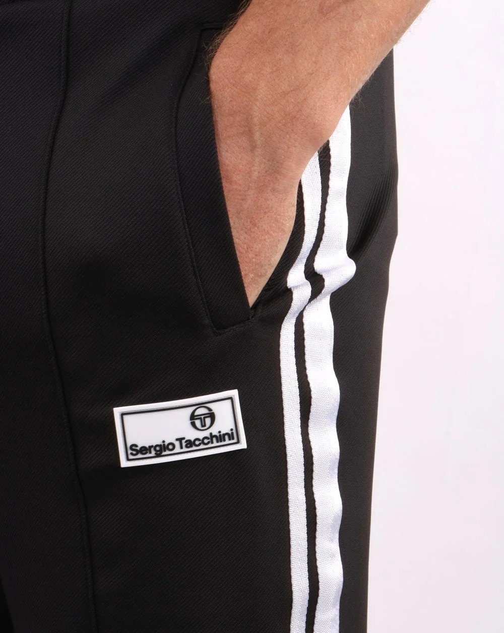Sergio Tacchini Saluzzo Track Pants Charcoal - Image 2