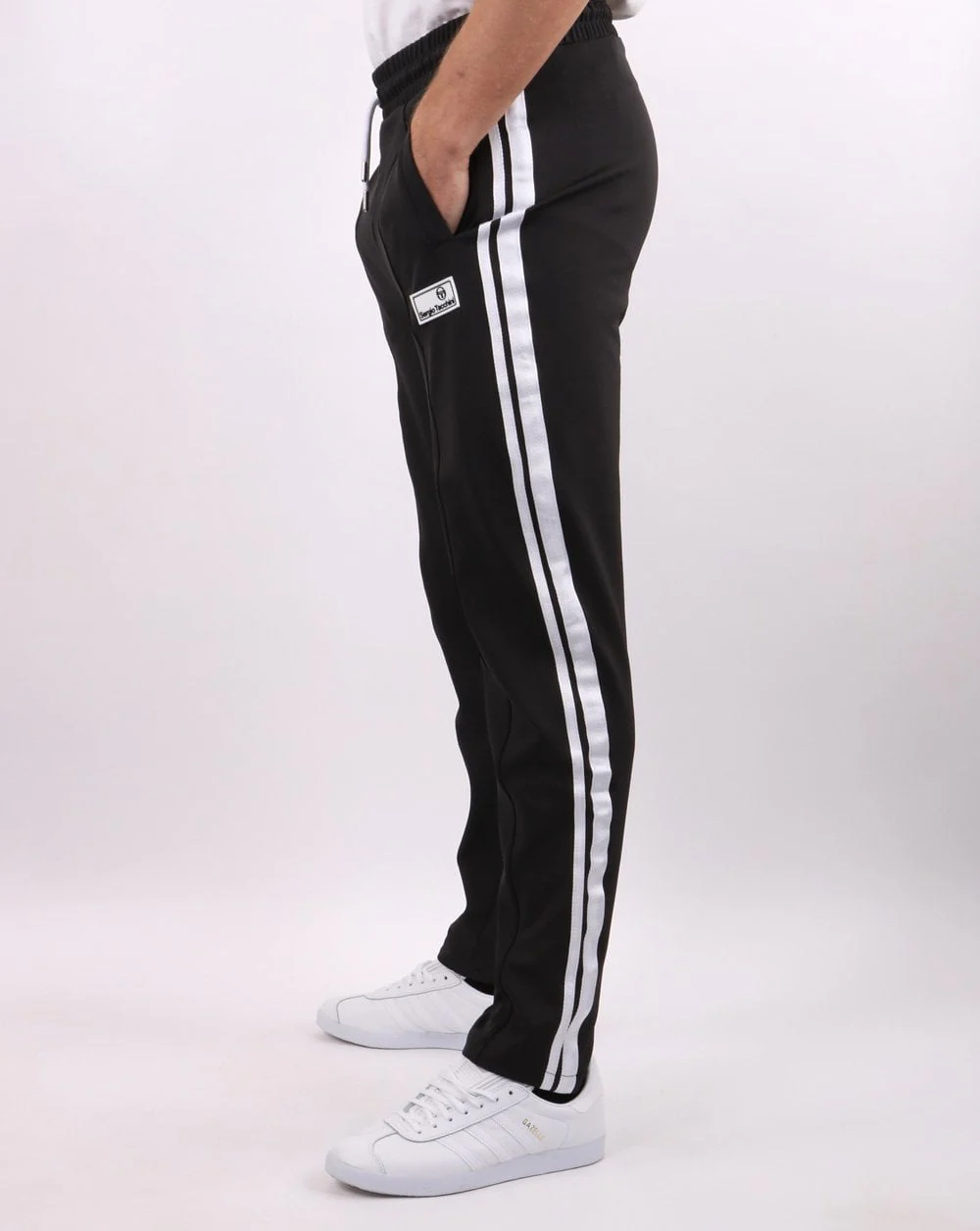 Sergio Tacchini Saluzzo Track Pants Charcoal - Image 3