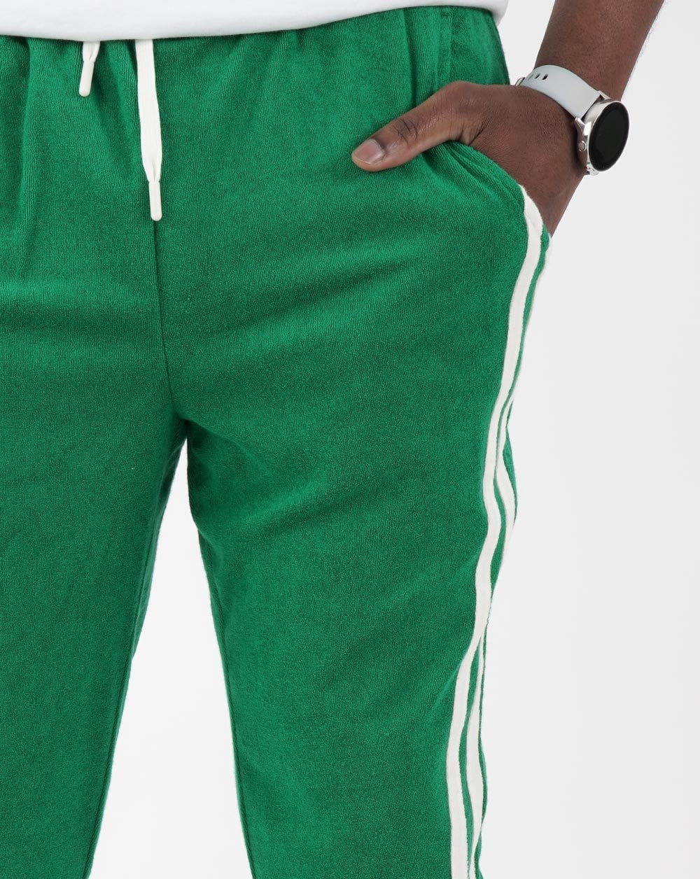 Sergio Tacchini Salvatore Track Pants Green/Off White - Image 2