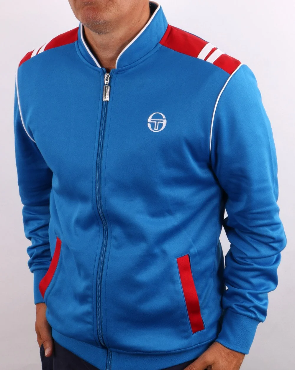 Sergio Tacchini Sammy Track Top French Blue/Red - Image 2